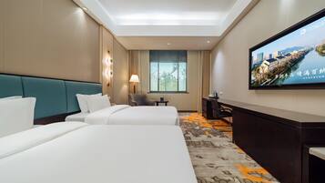 Minibar, desk, blackout curtains, soundproofing