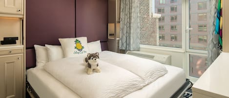 1 Schlafzimmer, hochwertige Bettwaren, Daunenbettdecken