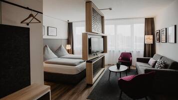 Comfort-Apartment, 1 King-Bett, Nichtraucher | Hochwertige Bettwaren, Zimmersafe, individuell dekoriert