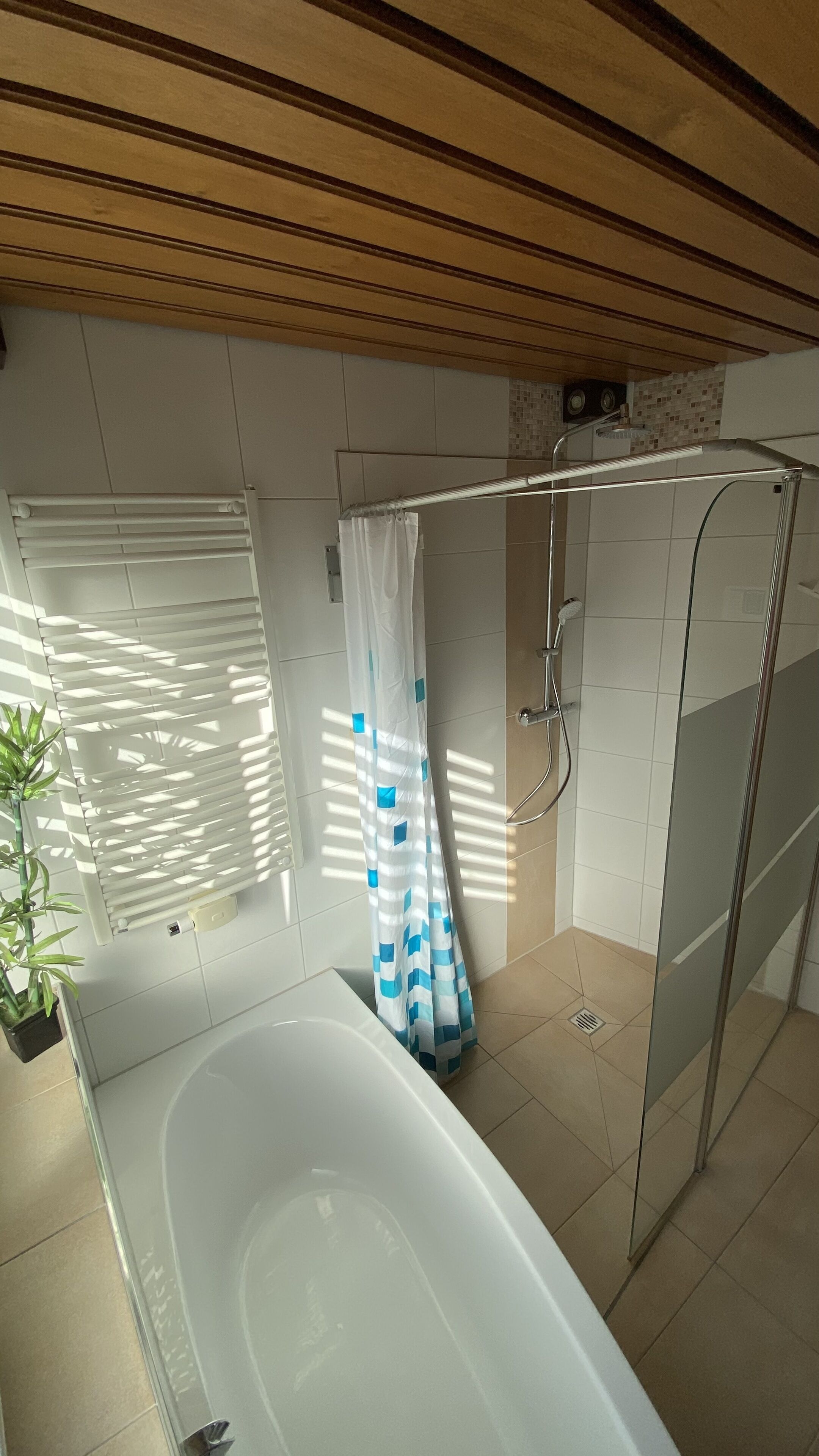 Doppelzimmer, Nichtraucher, Gemeinschaftsbad | Badezimmer | Dusche, Haartrockner, Handtücher