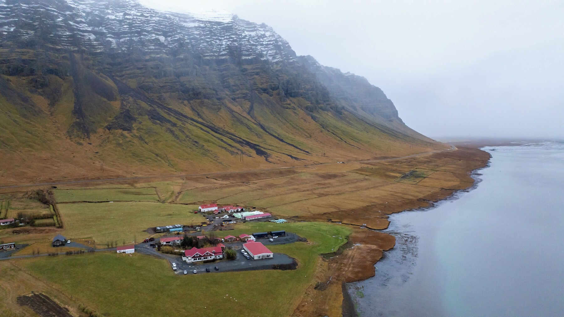 Vue sur le paysage depuis l’hébergement 