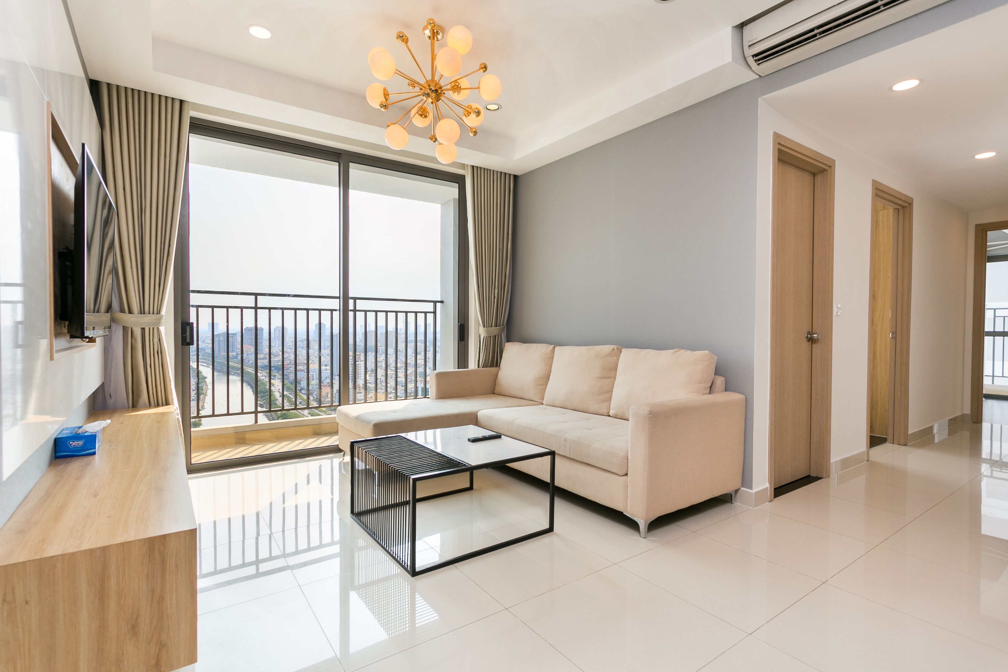 Appartement Confort, 3 chambres, 2 salles de bains, dans la tour | Vue de la chambre