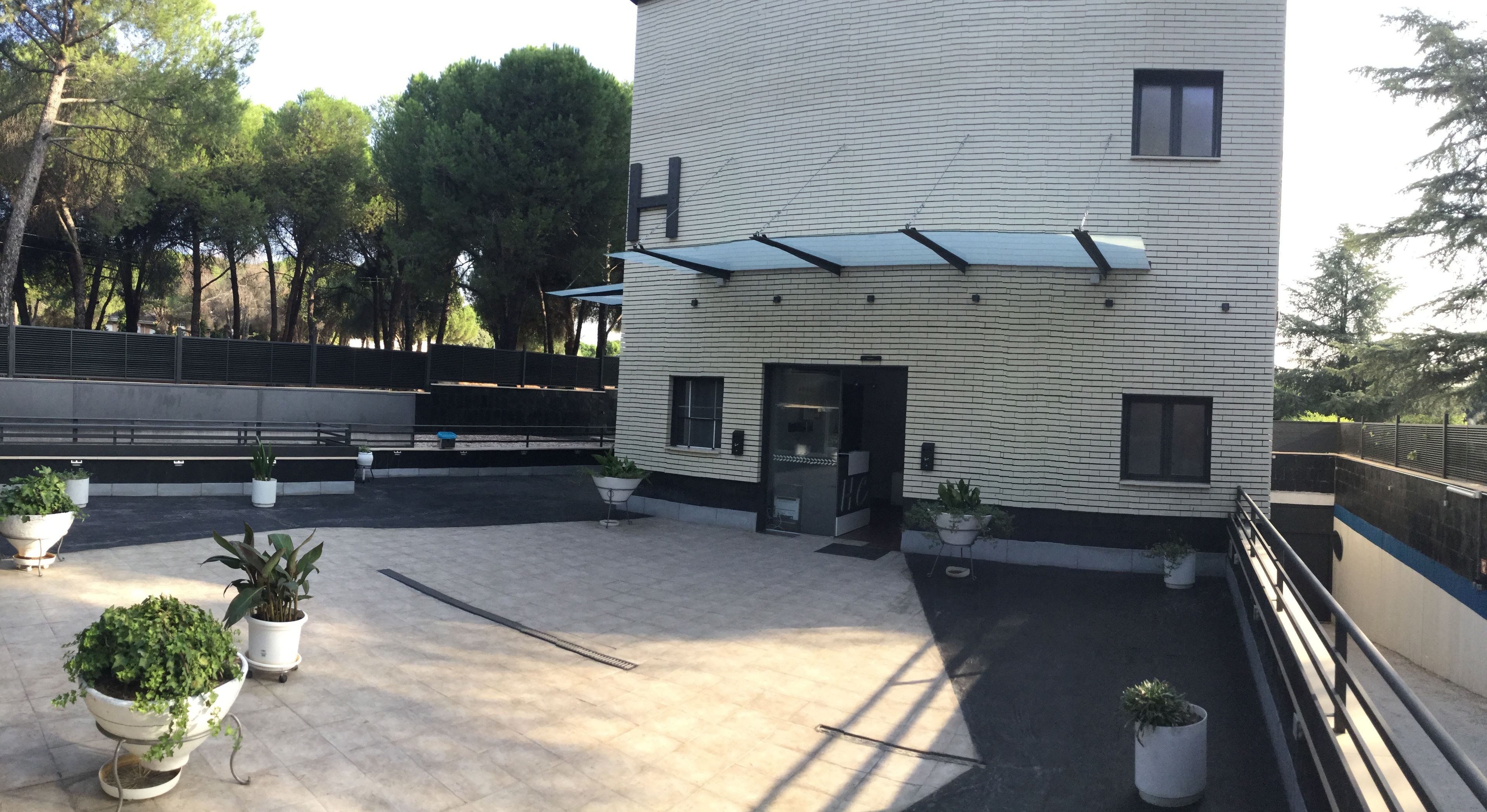 Voorkant van accommodatie