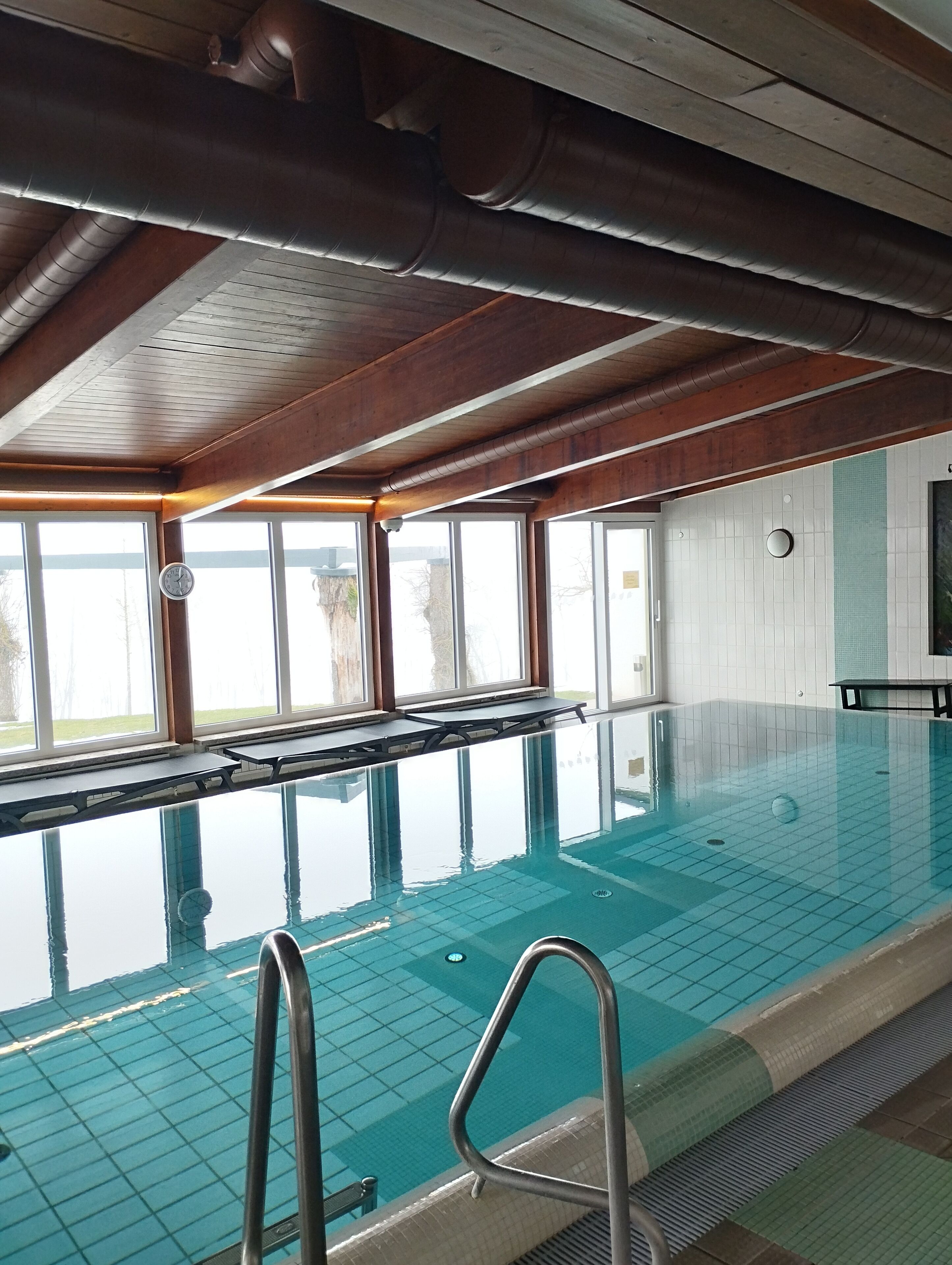 Indoor pool, open 7 AM to 10:30 PM, sun loungers