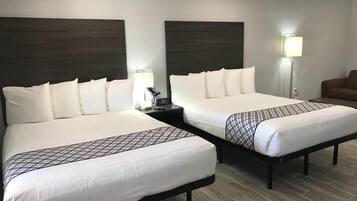 Standard Double Room, 2 Queen Beds with Sofa, Non Smoking | Egyptian cotton sheets, individually decorated, individually furnished