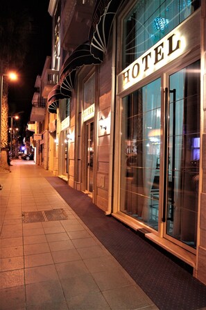 Front of property – evening/night