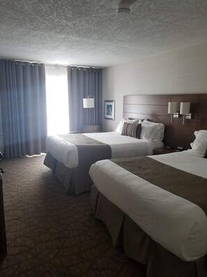 Deluxe Double Room, 2 Queen Beds, Non Smoking | Desk, blackout drapes, soundproofing, iron/ironing board