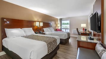 Kamar Standar, 2 Tempat Tidur Double, Bebas Asap Rokok, lemari es & microwave | Seprai premium, tempat tidur Select Comfort, dan meja kerja