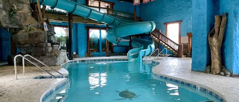 Indoor pool, seasonal outdoor pool