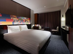 Down duvets, in-room safe, blackout curtains, iron/ironing board