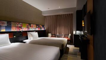 Down duvets, in-room safe, blackout curtains, iron/ironing board