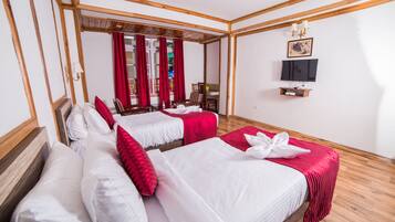 Premium Double or Twin Room, 1 Double Bed, Smoking, Hill View | 1 bedroom, premium bedding, in-room safe, individually decorated