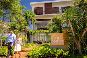 A modern two-story building with a sign reading "Gold Smith Residence." - Gold Smith Residence (Siem Reap)