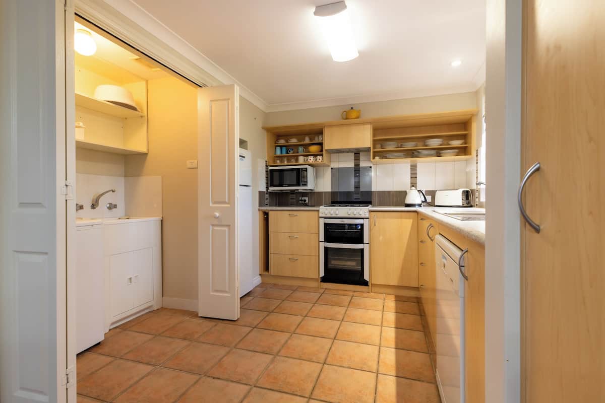 apartment | private kitchen | full-sized fridge, microwave, oven, stovetop