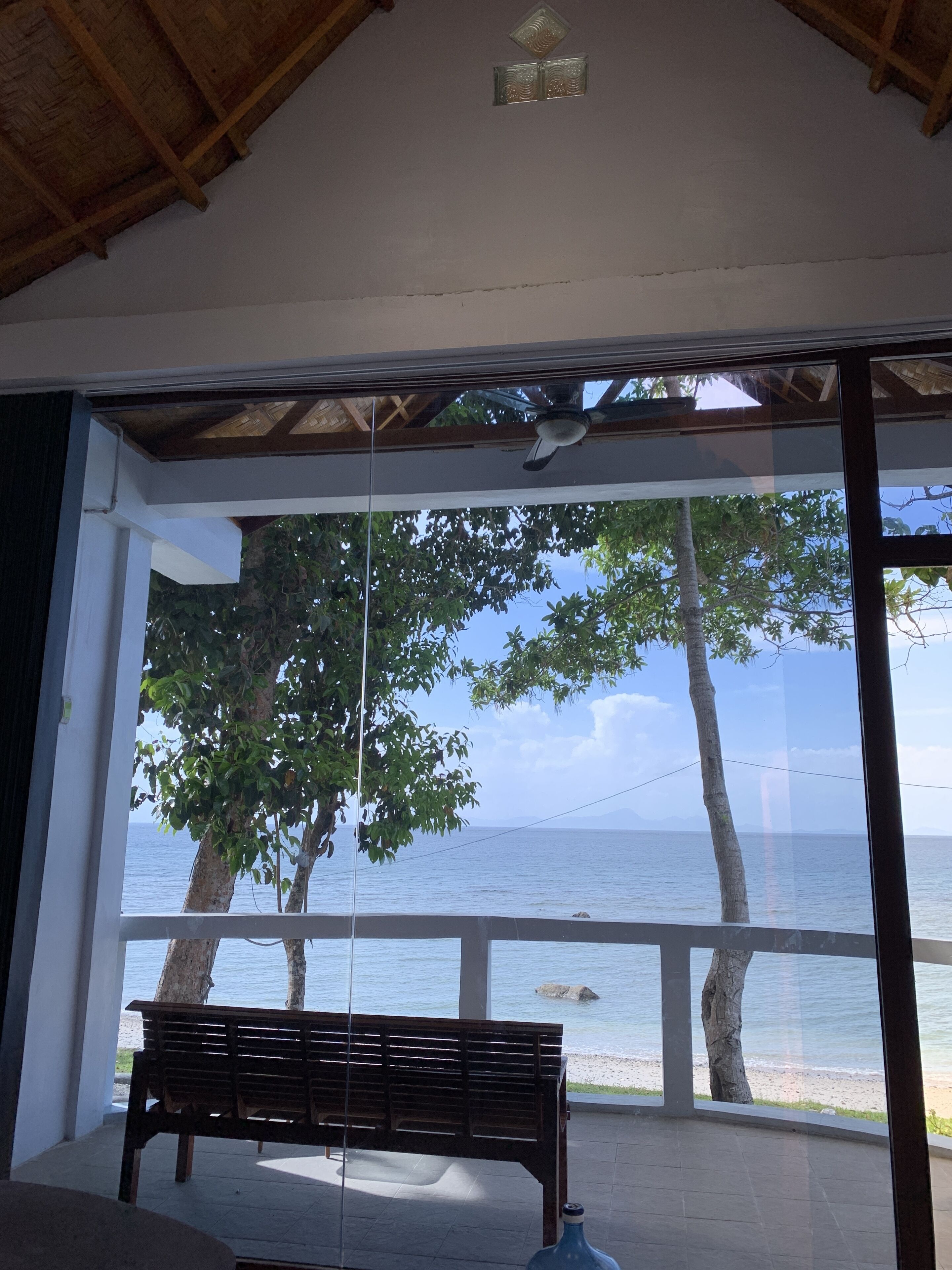Bungalow Mewah, 1 Tempat Tidur King, balkon, pemandangan pantai | Teras/patio