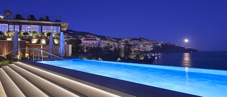 Indoor pool, 2 outdoor pools, pool umbrellas, pool loungers