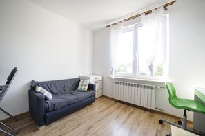 Apartment, 1 Queen Bed with Sofa bed, Non Smoking | Living area | Flat-screen TV - Joli Bord Apartment (Warsaw)