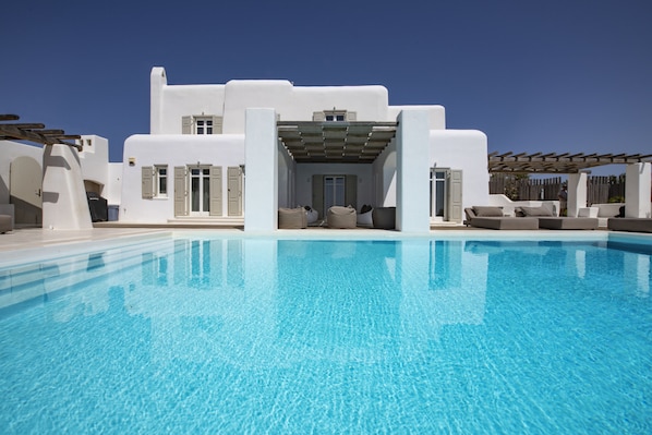 Luxury Villa, Private Pool, Sea View | Terrace/patio