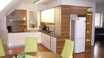 Comfort Apartment, 1 Bedroom (Duplex, Orechovy, + Infrasauna) | 1 bedroom, minibar, in-room safe, individually decorated