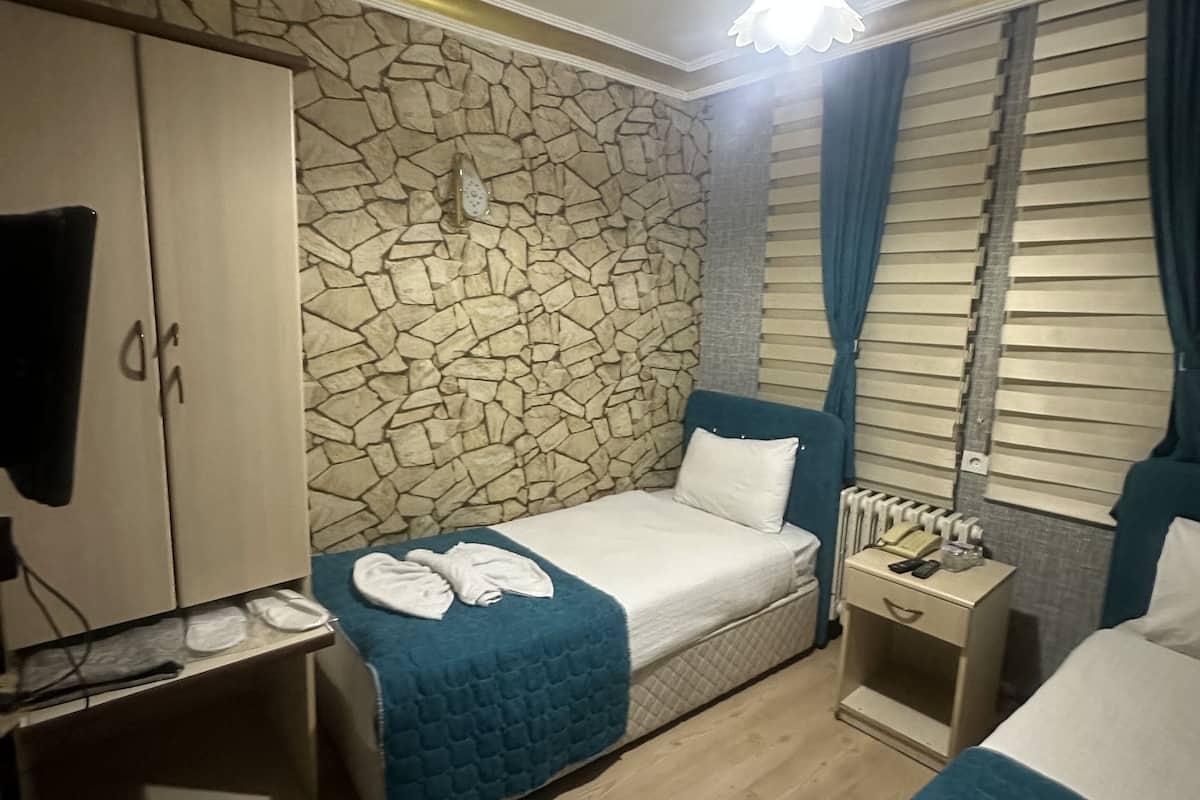 Minibar, desk, laptop workspace, soundproofing