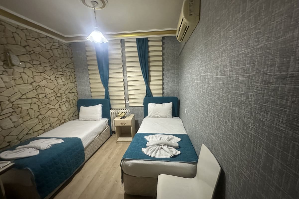 Minibar, desk, laptop workspace, soundproofing