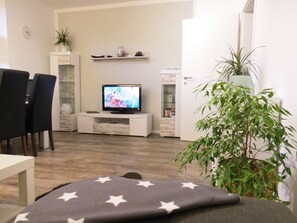 Departamento familiar | Área de sala de estar | Televisión de pantalla plana 