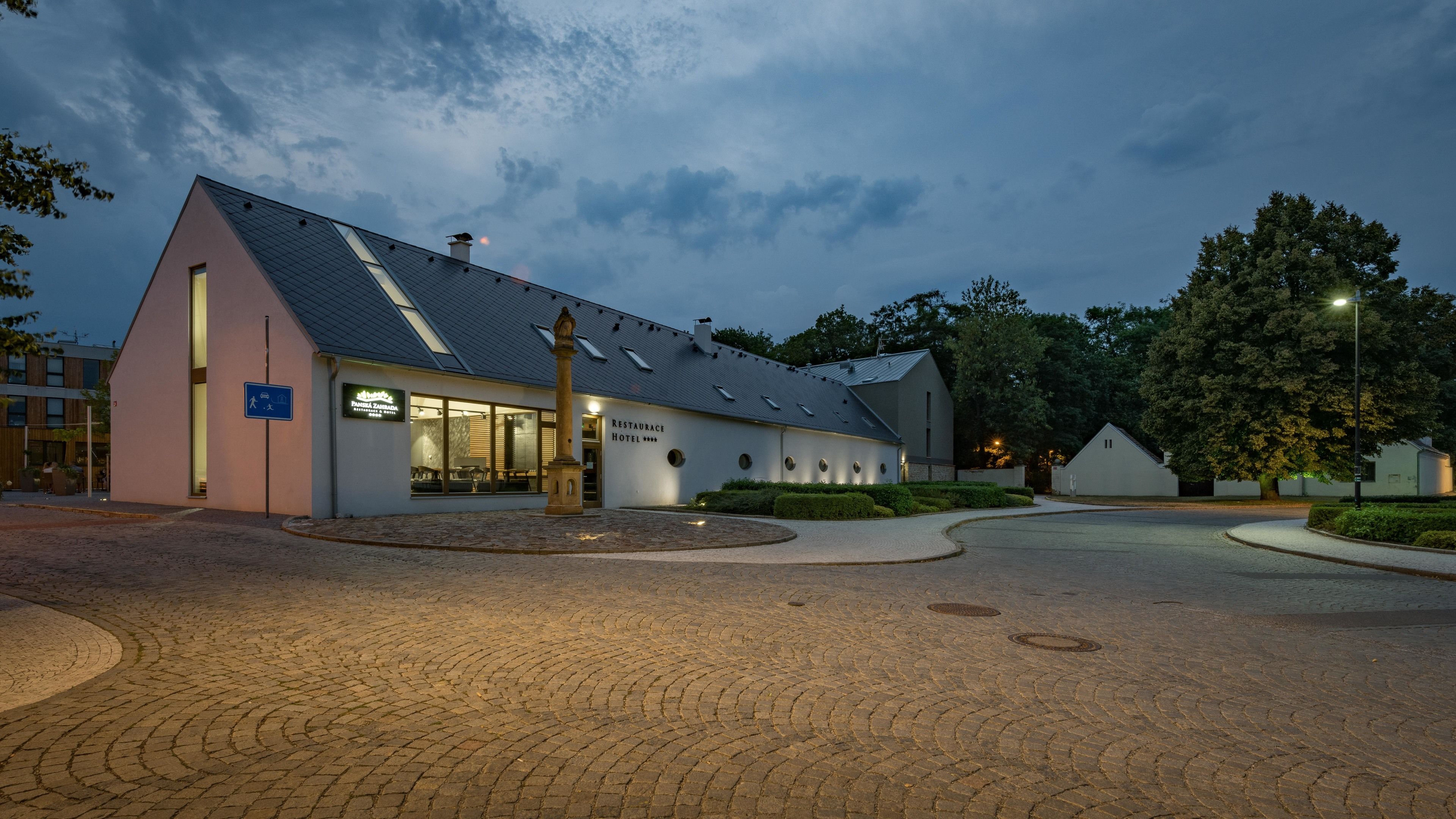 Front of property - evening/night
