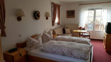 Chambre Double, balcon