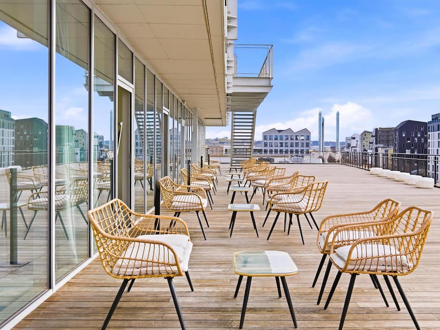 Espace de banquet à l’extérieur