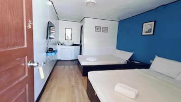 Habitación básica con 2 camas individuales, para no fumadores, frente al mar | Wifi gratis