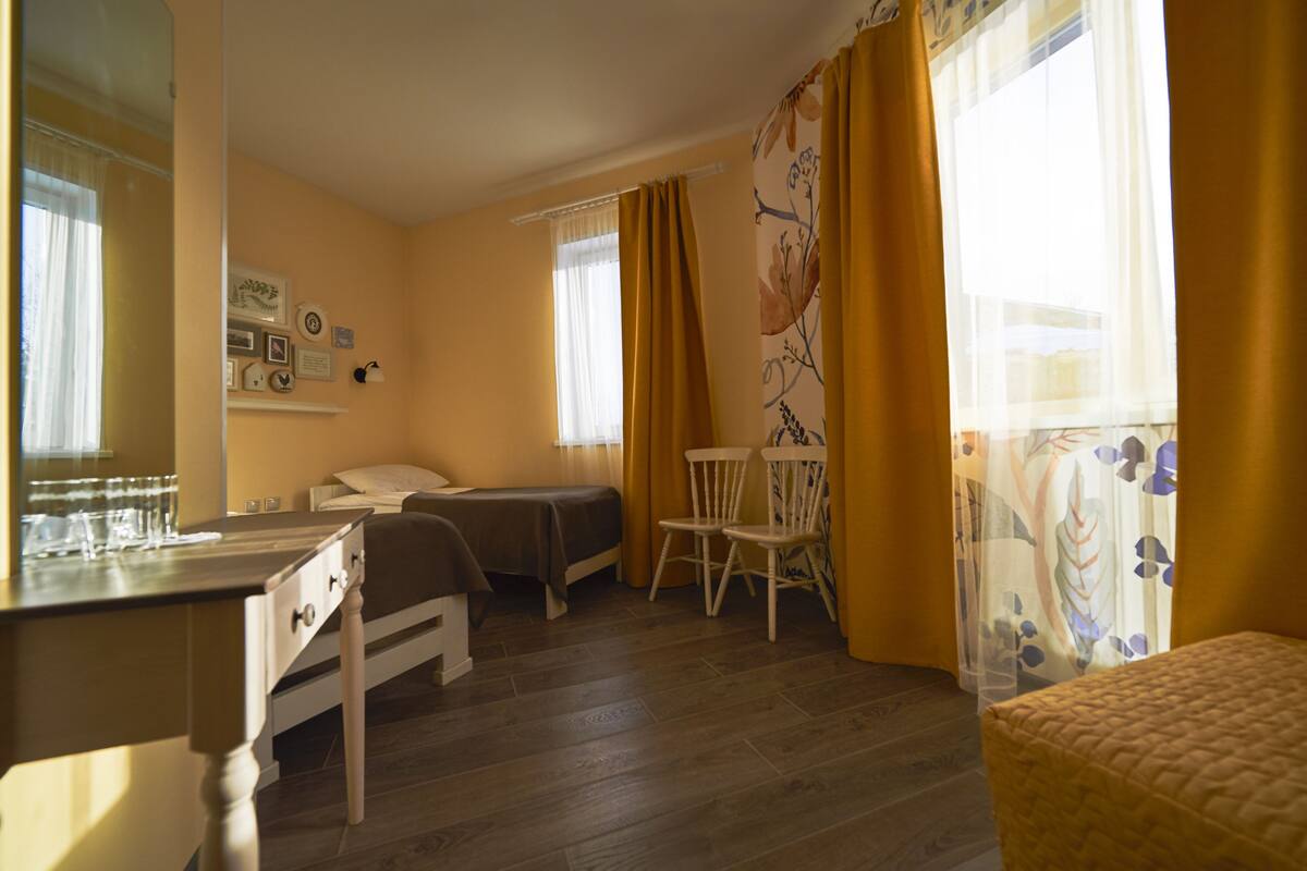 Blackout curtains, iron/ironing board, free WiFi, bed sheets