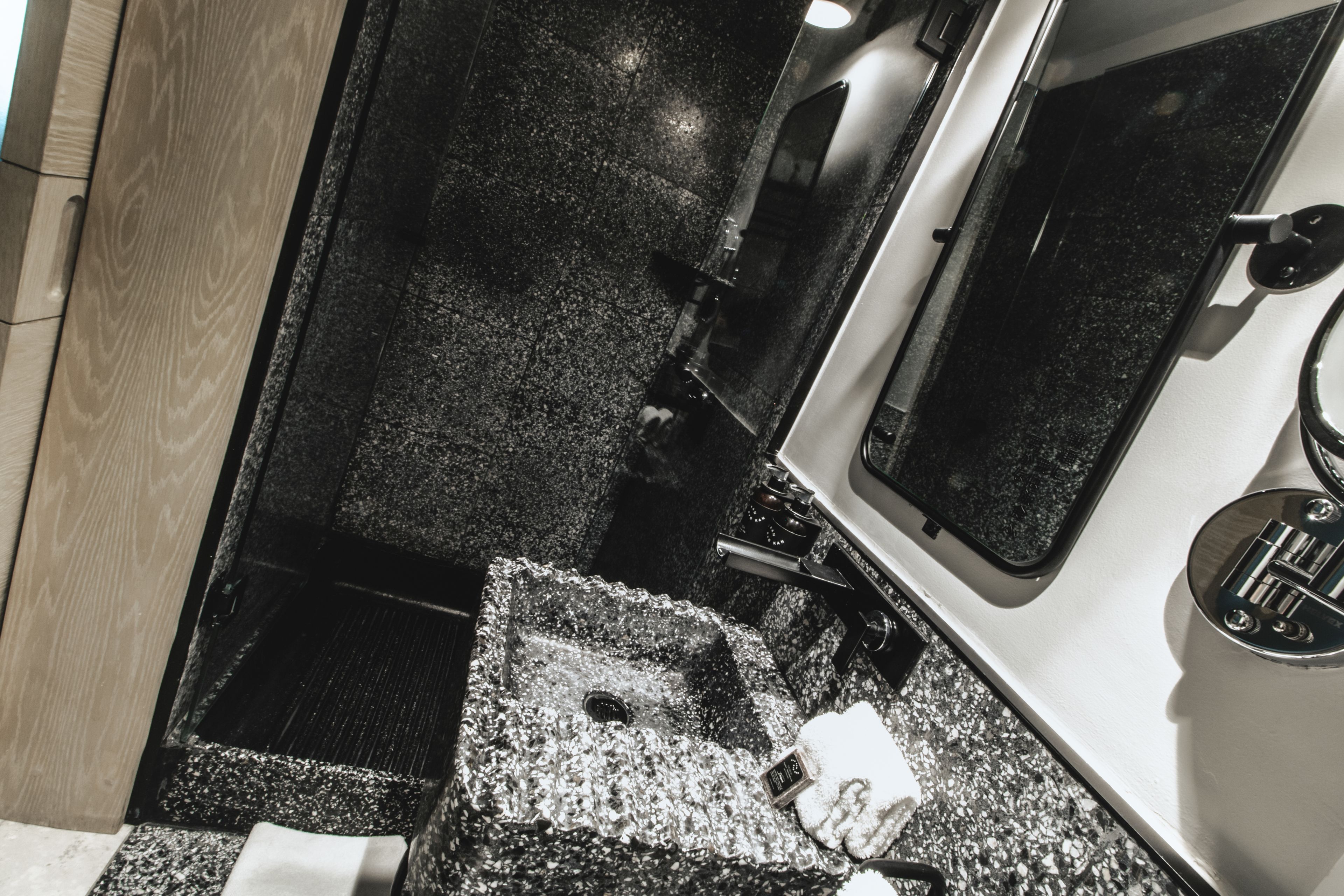 shower, free toiletries, hair dryer, slippers