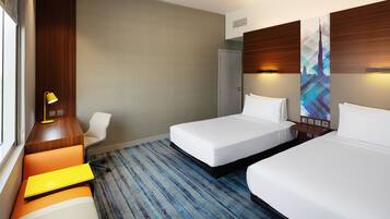 Ropa de cama hipoalergénica y minibar