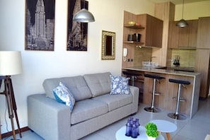 Living area - AlojaRent Las Verbenas (Santiago)