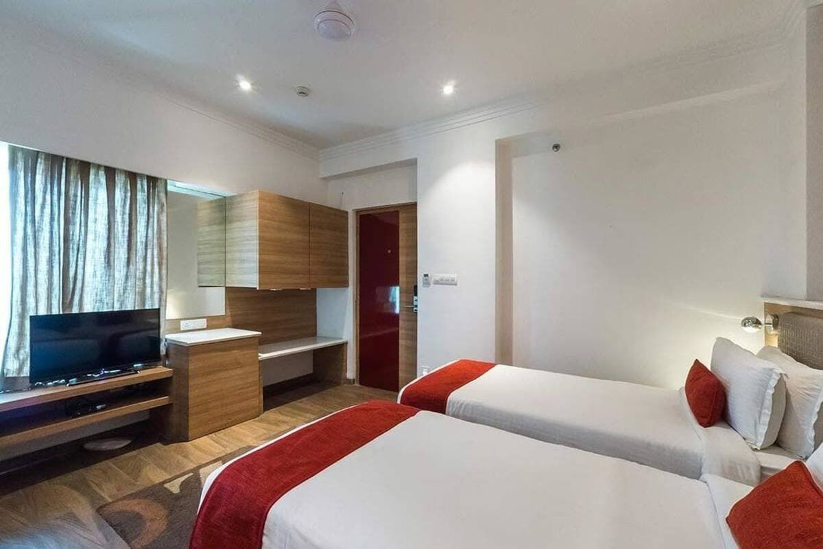 In-room safe, desk, blackout curtains, soundproofing