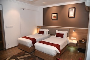 In-room safe, desk, blackout curtains, soundproofing