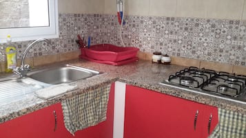 Family Apartment, Smoking | Private kitchenette | Fridge, oven, coffee/tea maker, cookware/dishes/utensils