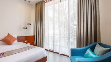 Family Villa, 3 Bedrooms, Garden View | 3 bedrooms, in-room safe, desk, blackout curtains