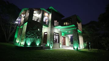 Front of property – evening/night
