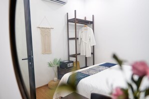 Minibar, in-room safe, desk, blackout curtains