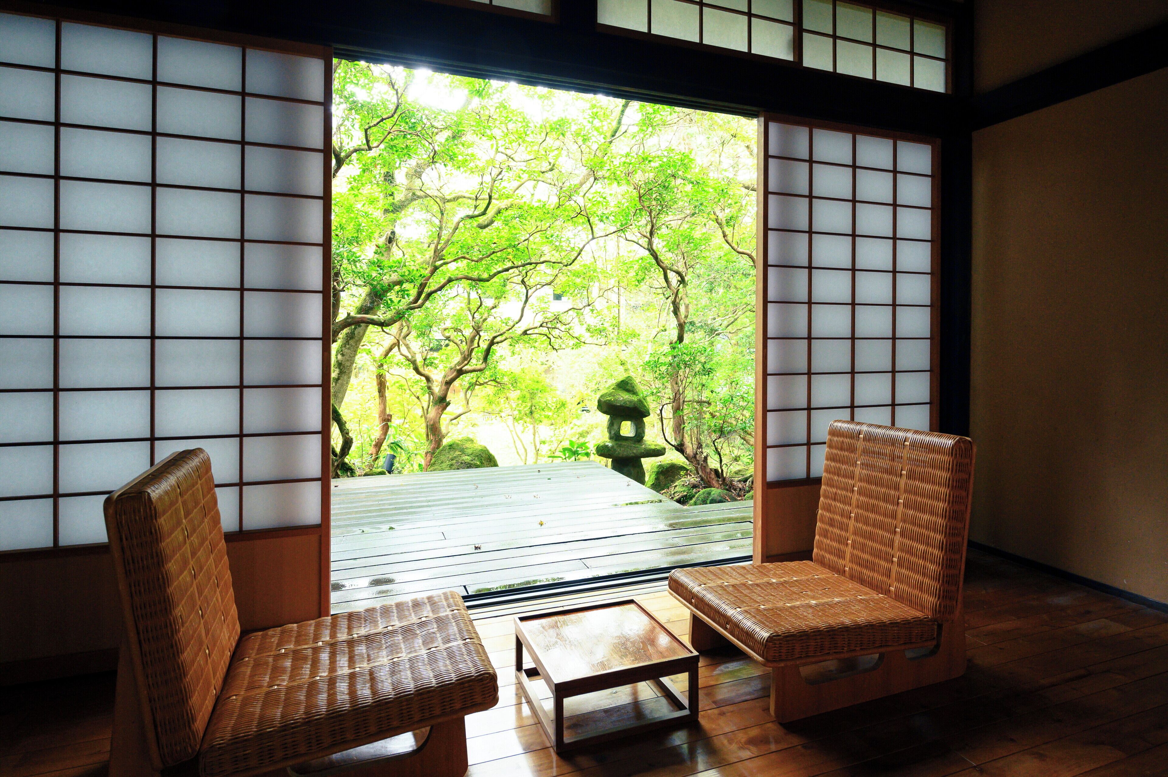 Premium Room with Tatami Area and Open-Air Bath B | Garden view