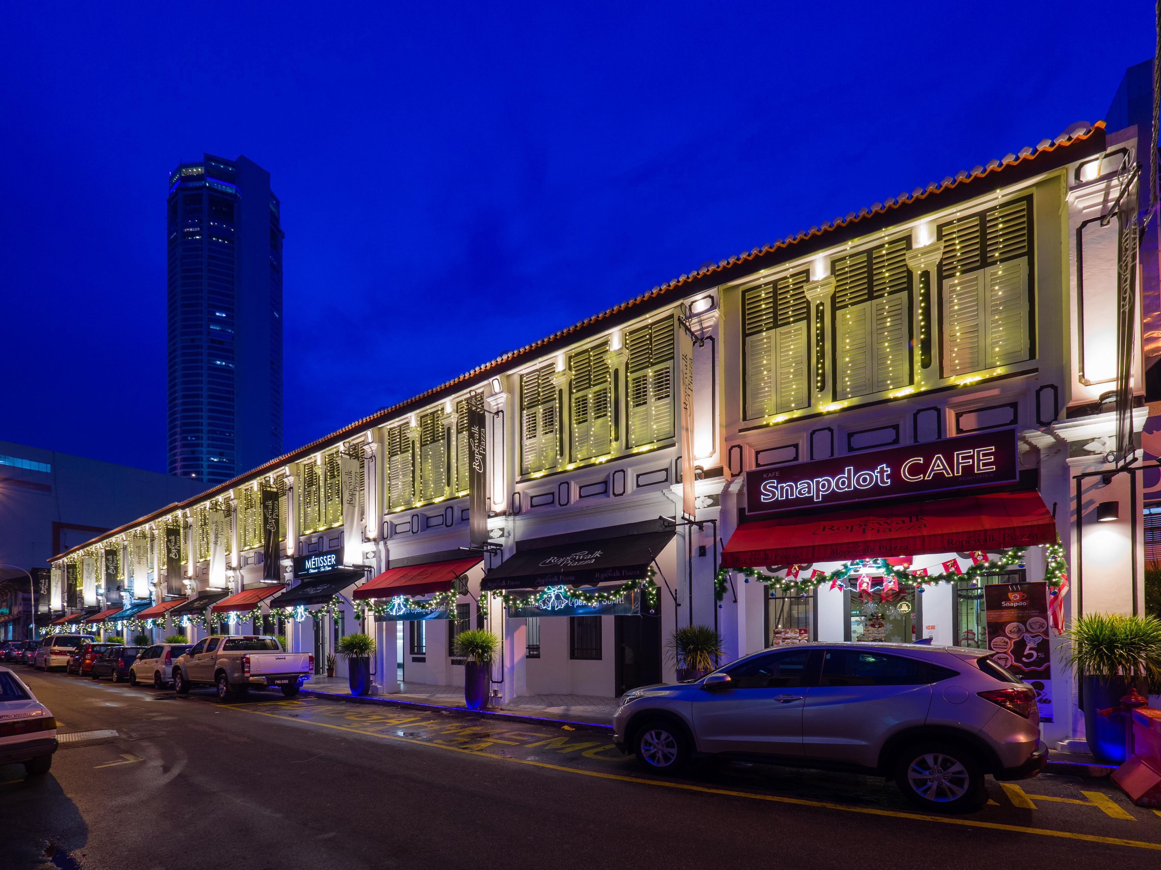 front of property – evening/night