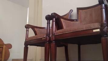 Desk, free WiFi, bed sheets