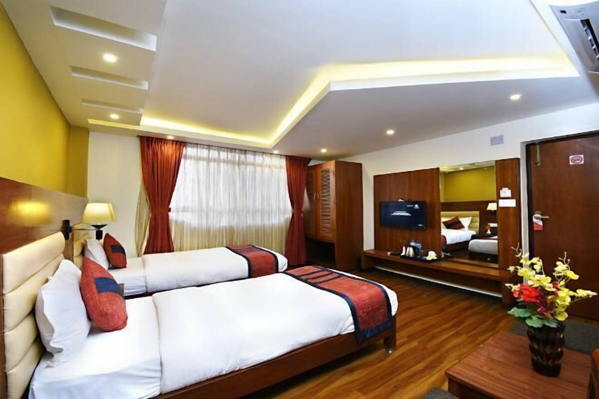 1 kamar tidur, seprai premium, kedap suara, dan setrika/meja setrika