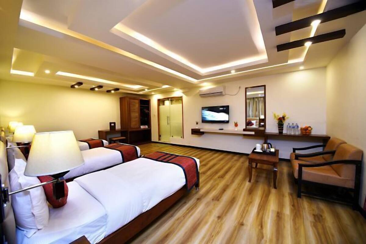 1 kamar tidur, seprai premium, kedap suara, dan setrika/meja setrika