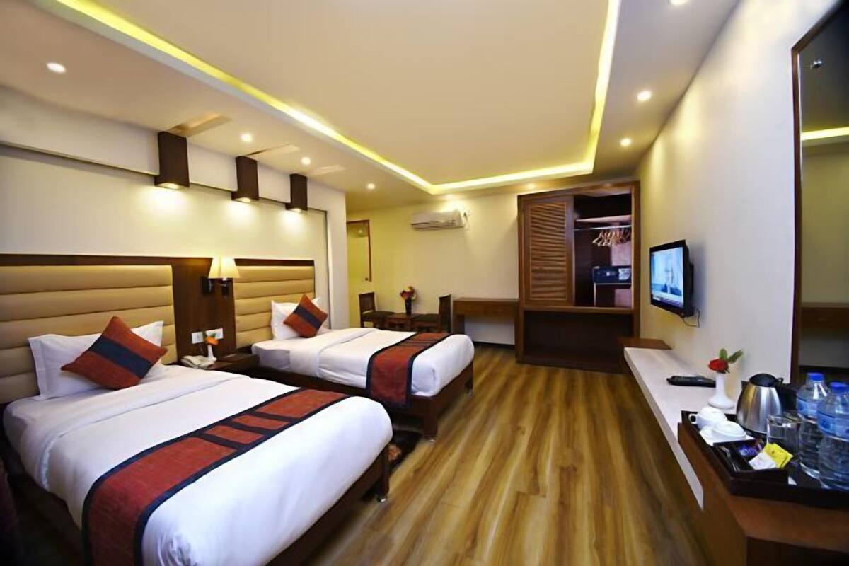 1 kamar tidur, seprai premium, kedap suara, dan setrika/meja setrika