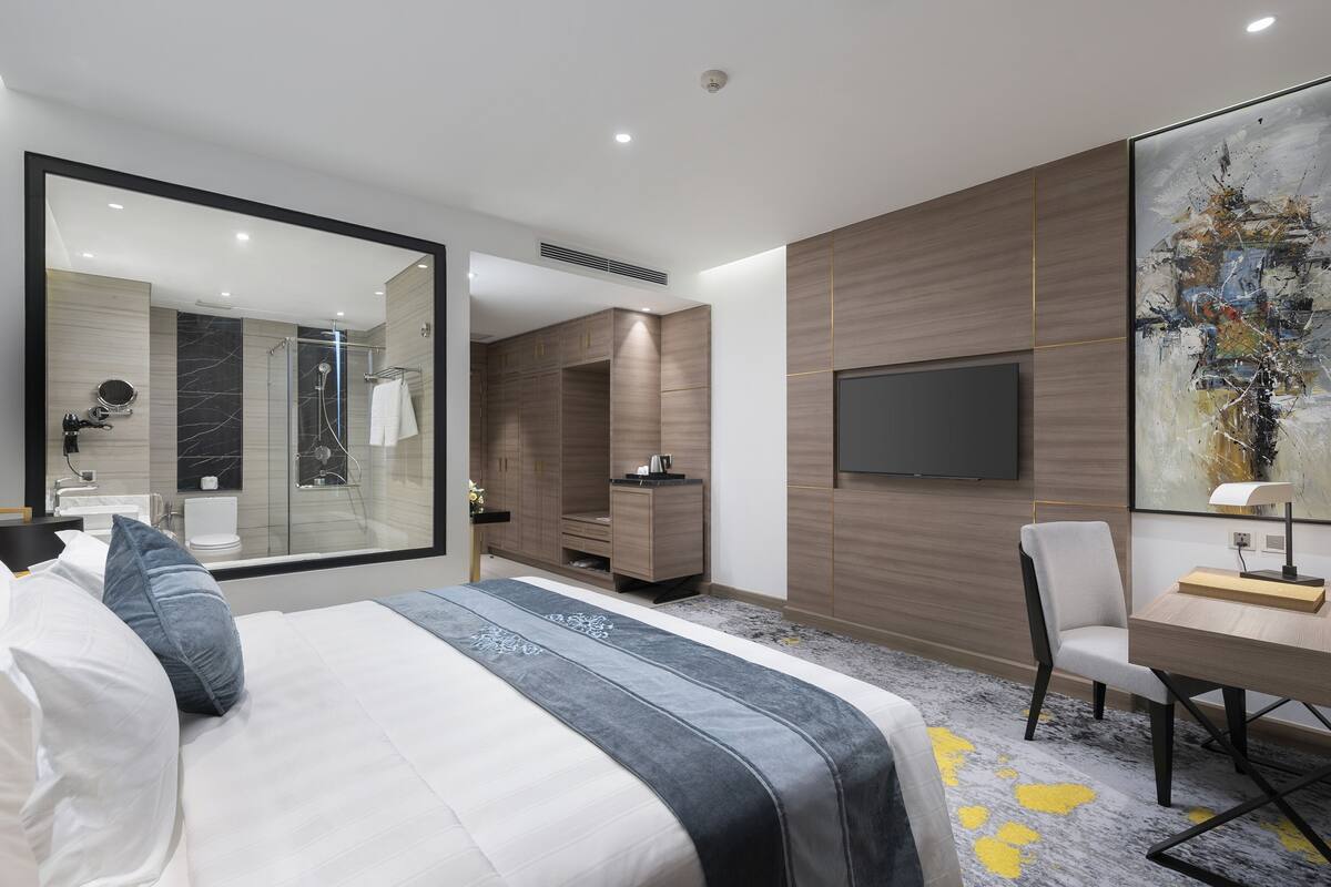 Minibar, coffre-fort, bureau, rideaux dâobscurcissement