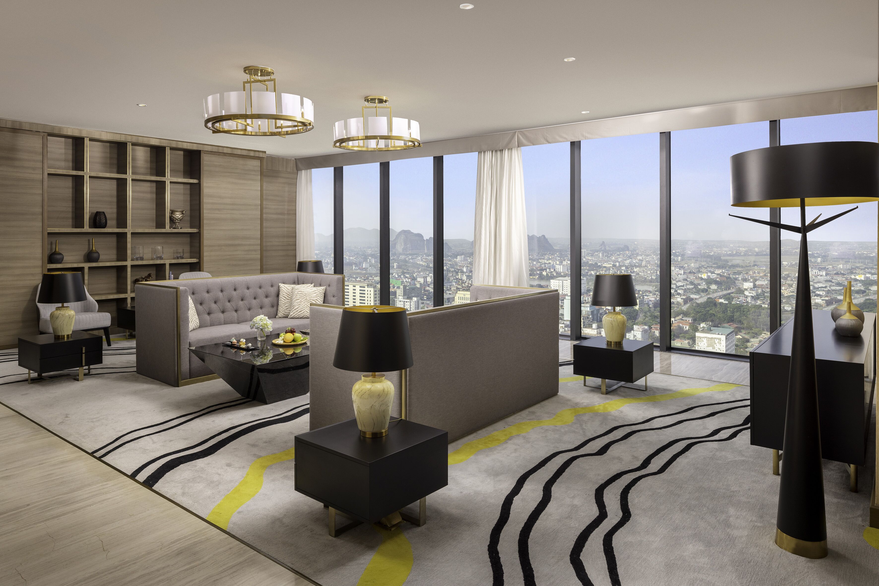 presidential suite | living area | flat-screen tv