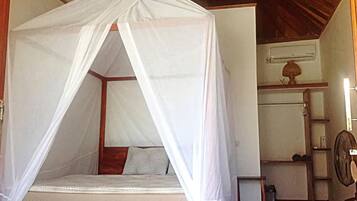 Vila Comfort, 1 kamar tidur, Bebas Asap Rokok, pemandangan bukit | Seprai premium, meja kerja, dan tempat tidur lipat/tambahan