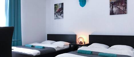 Appartement Confort, 2 lits doubles | 1 chambre, chambres insonorisées, fer et planche à repasser